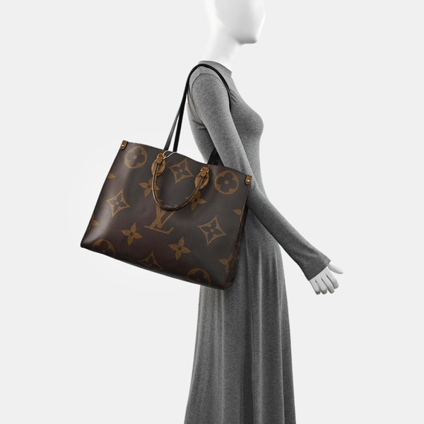ONTHEGO GM Monogram Coated Canvas Brown