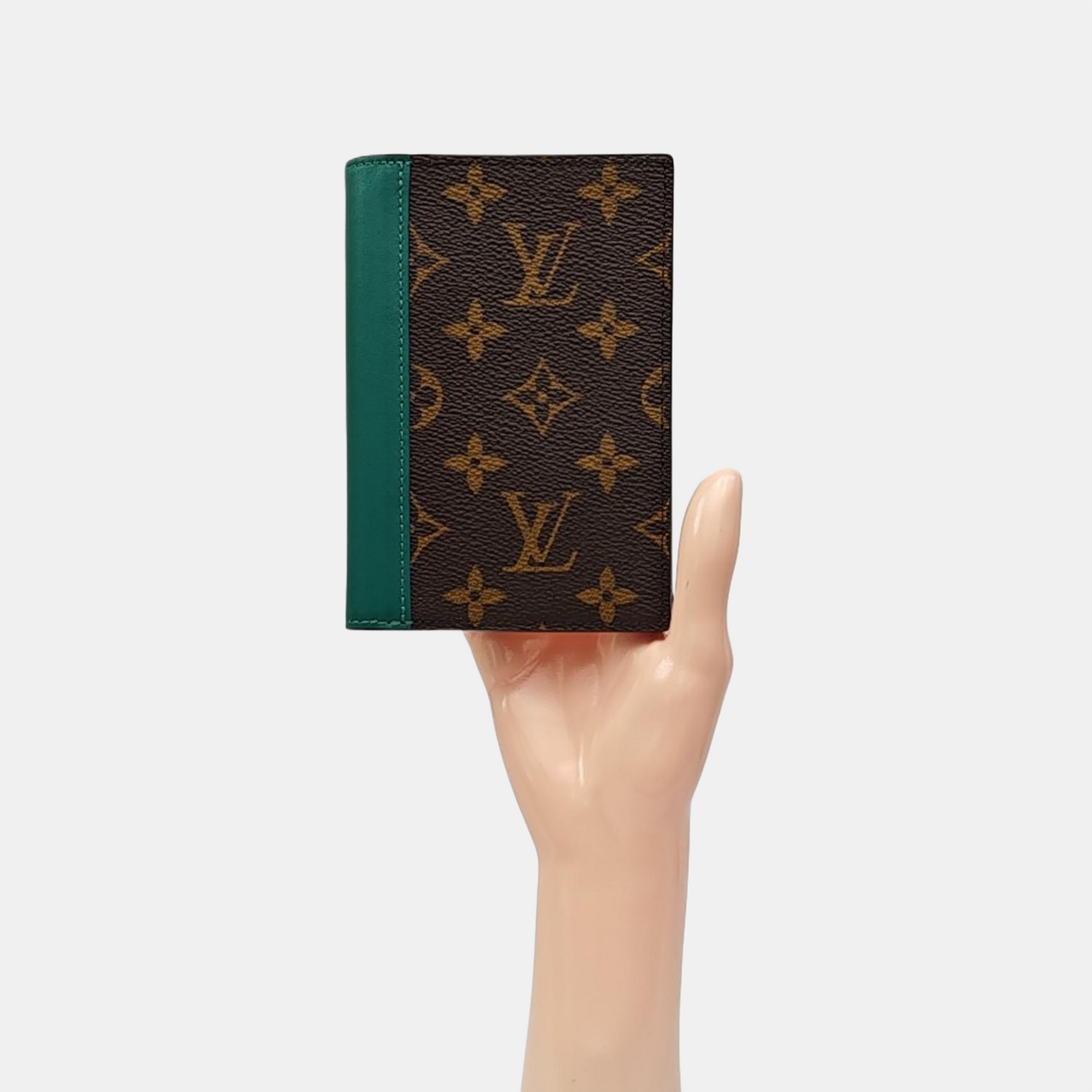 BRAZZA Monogram Coated Canvas Brown Wallet