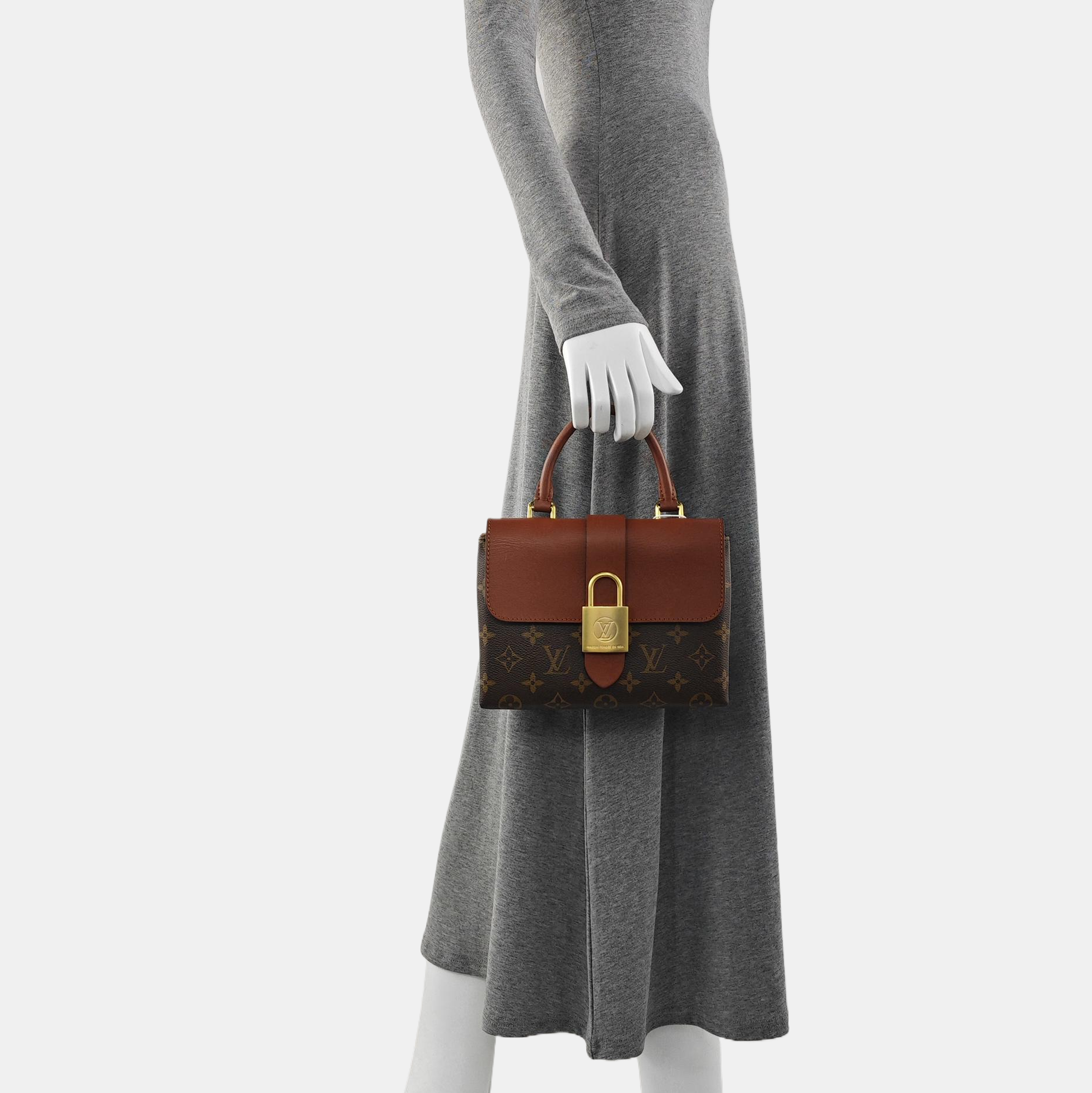 LOCKY BB Monogram Coated Canvas Brown