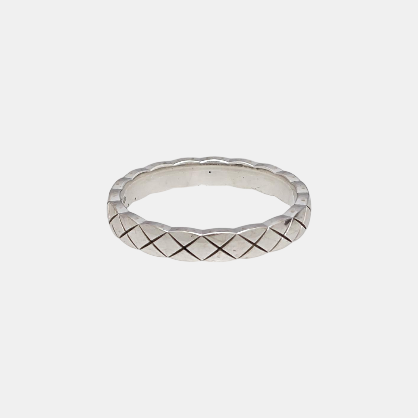 COCOCRUSH 18k White Gold Silver Ring EU 56
