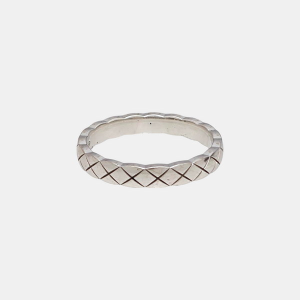 COCOCRUSH 18k White Gold Silver Ring EU 56