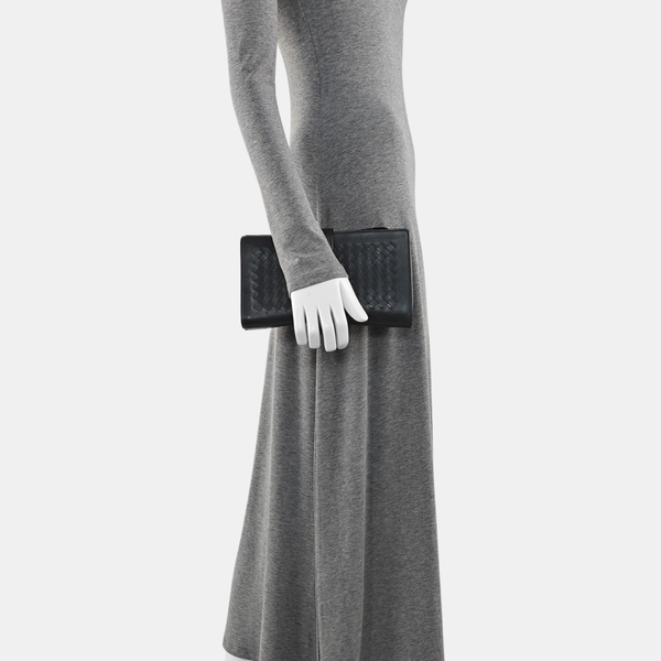 Calfskin Clutch Gray