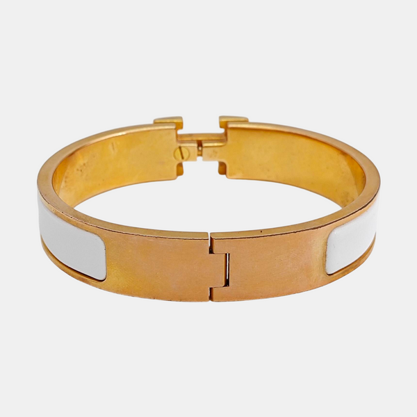 Clic H Metal Gold Bangle