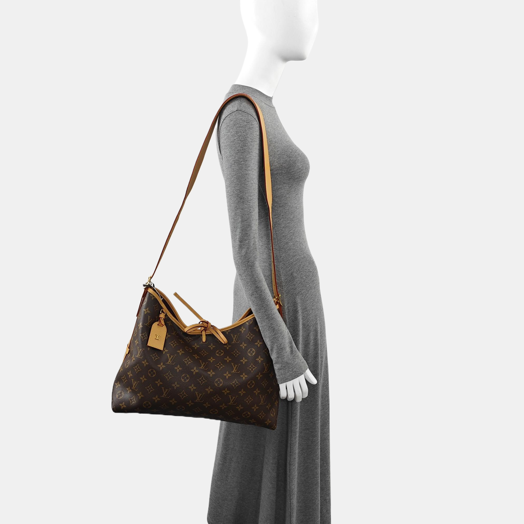 CARRYALL MM Monogram Coated Canvas Brown