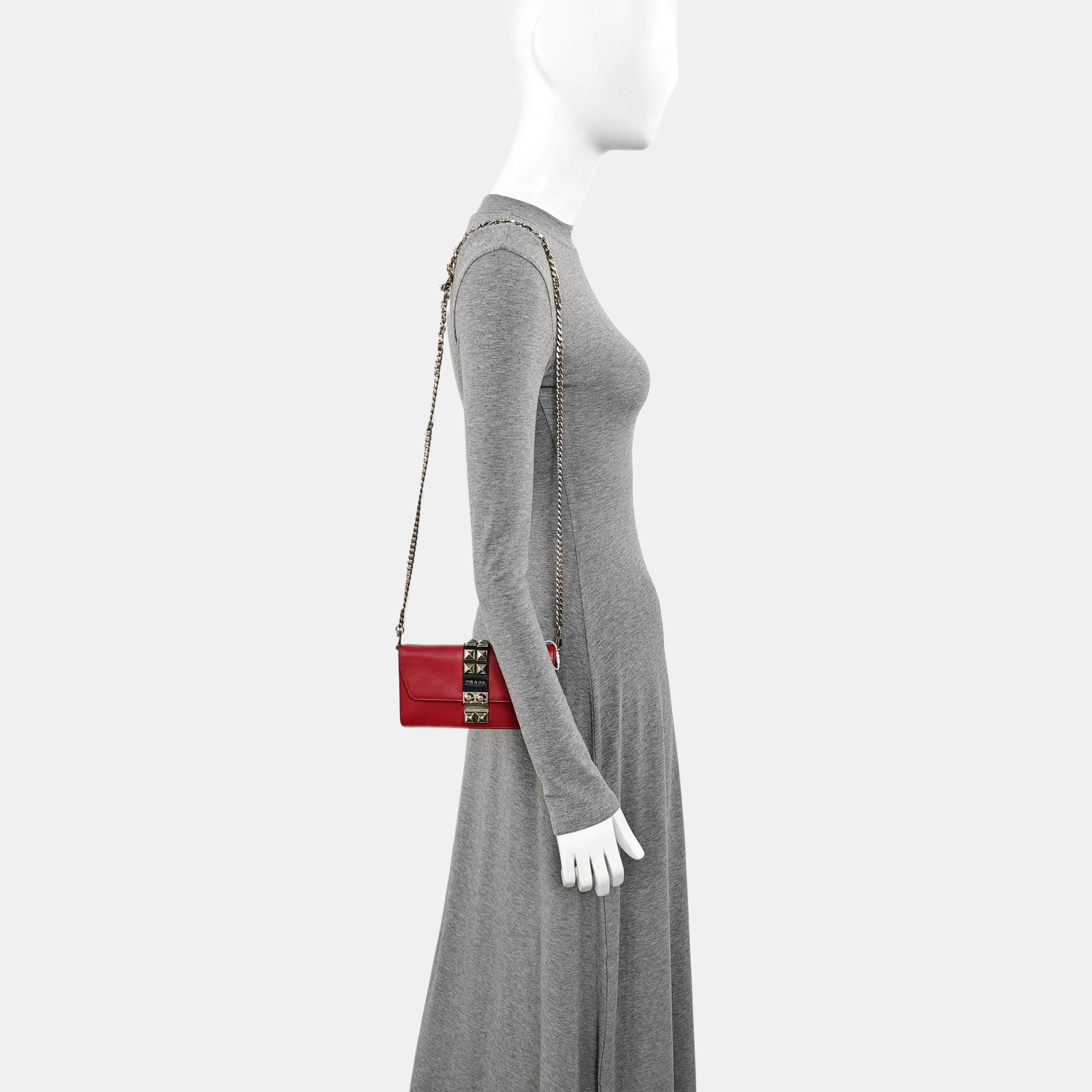 Elektra Mini Calfskin Red