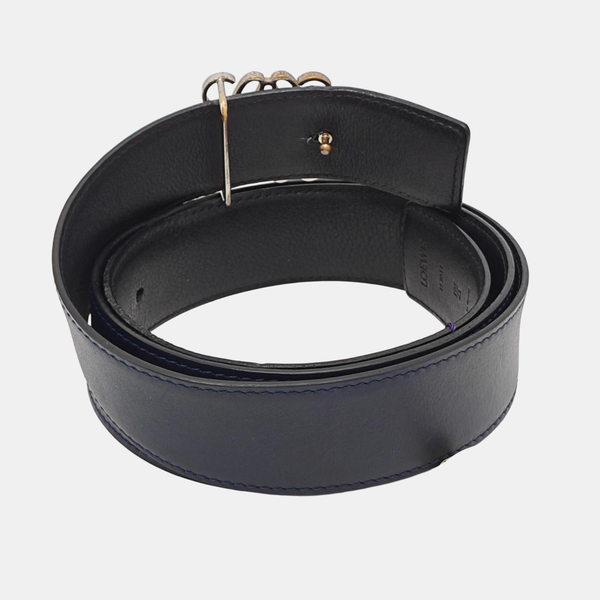 Leather Belt Blue
