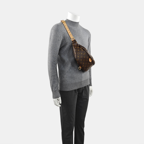 BUMBAG Monogram Coated Canvas Brown