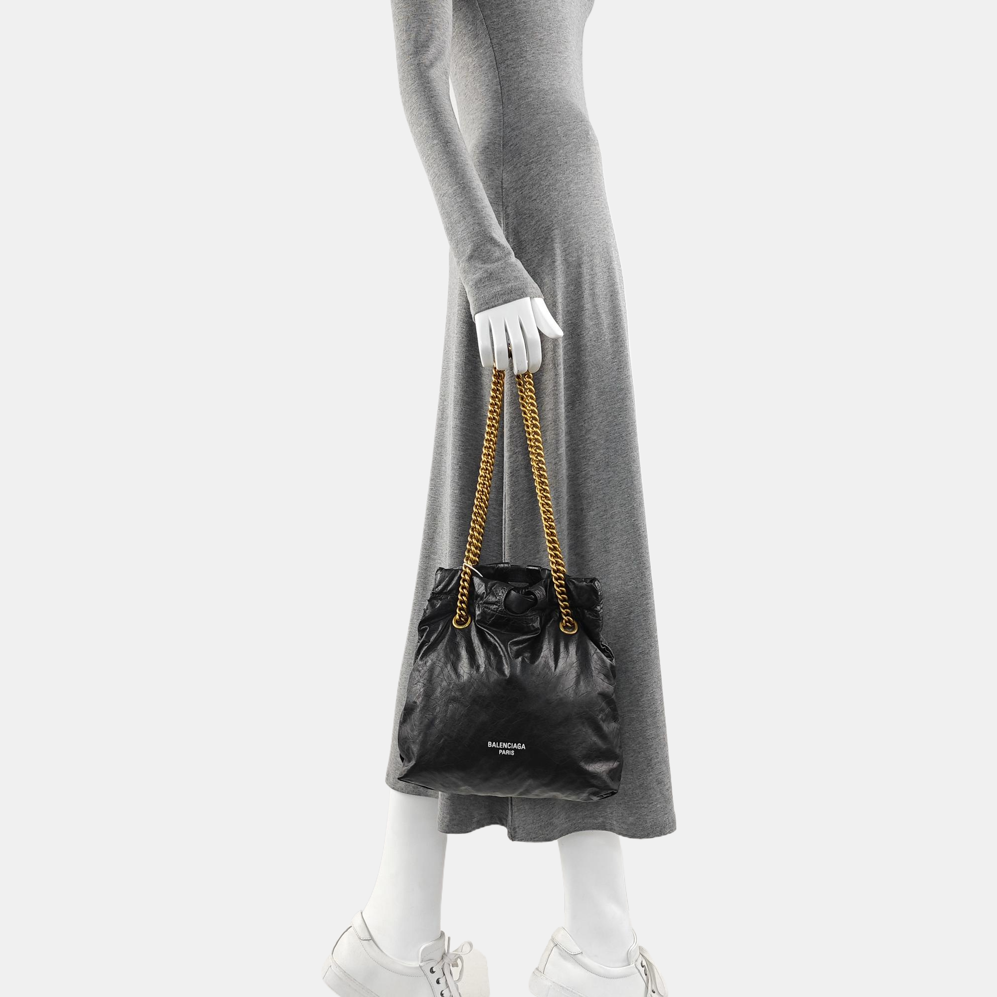 Calfskin Shoulder Bag Black