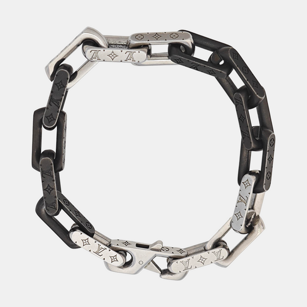 MONOGRAM CHAIN Metal Silver Bracelet