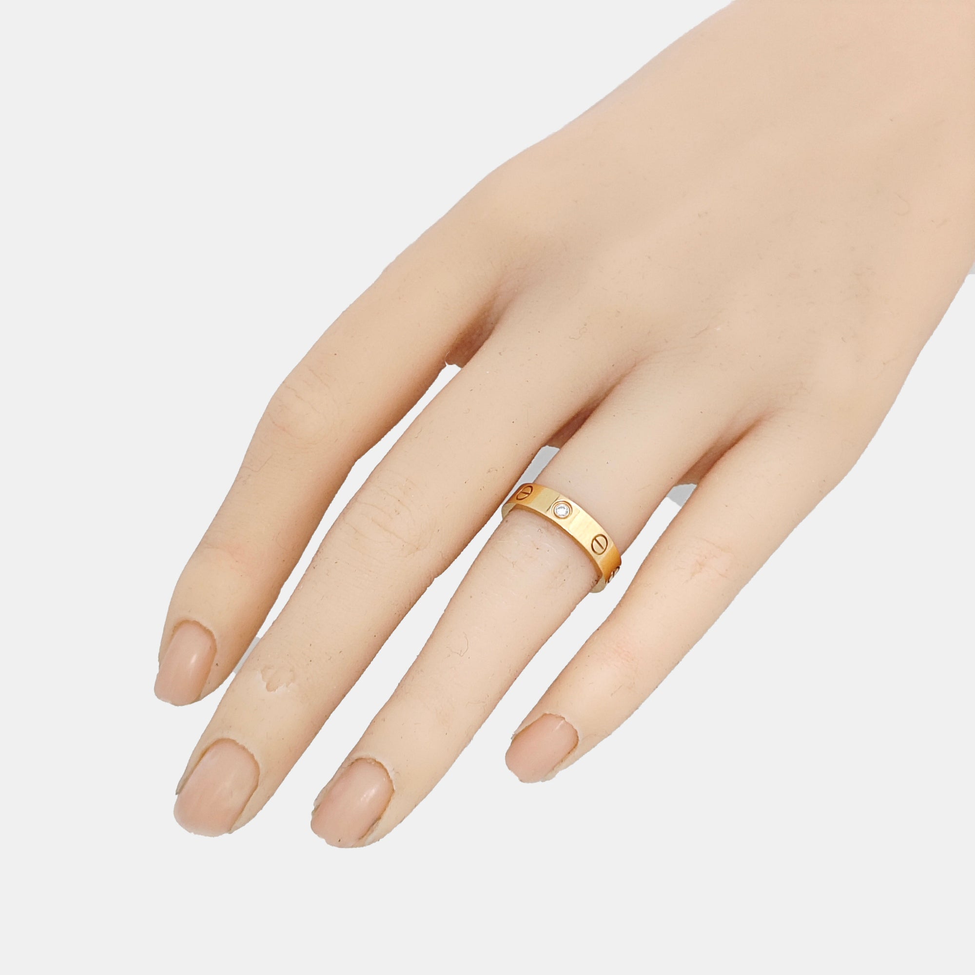 LOVE 18k Rose Gold Ring EU 50