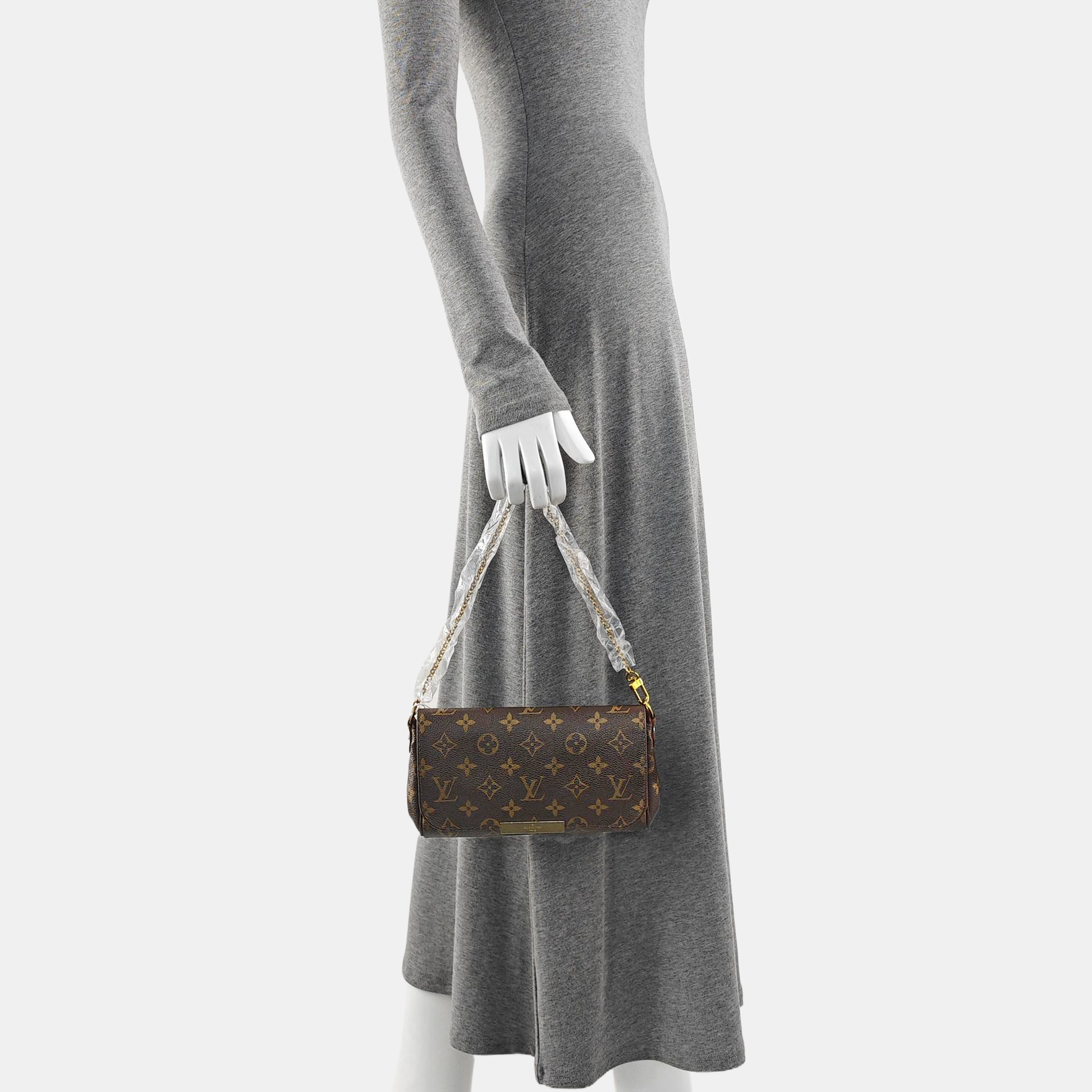FAVORITE PM Monogram Coated Canvas Brown