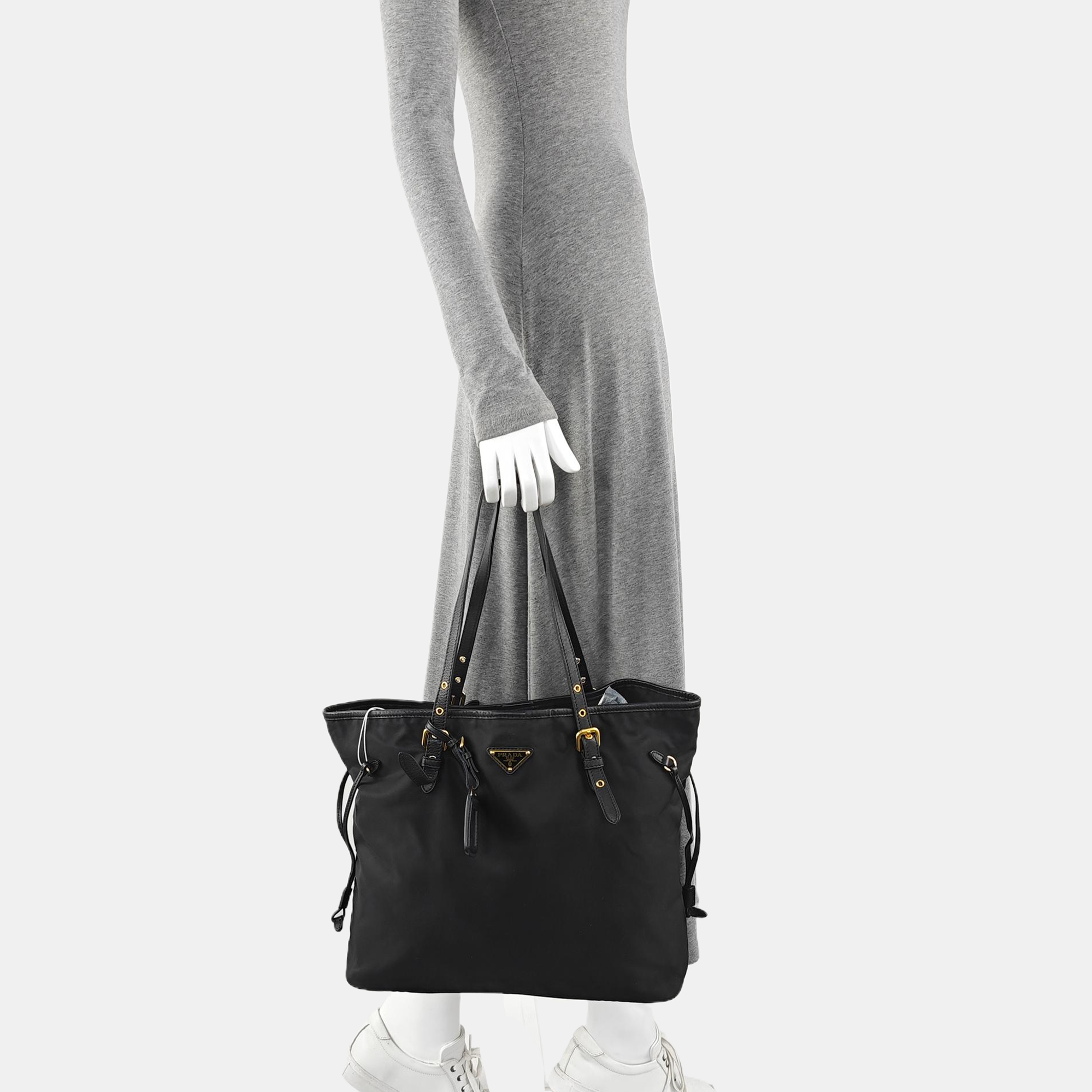 Nylon Tote Bag Black