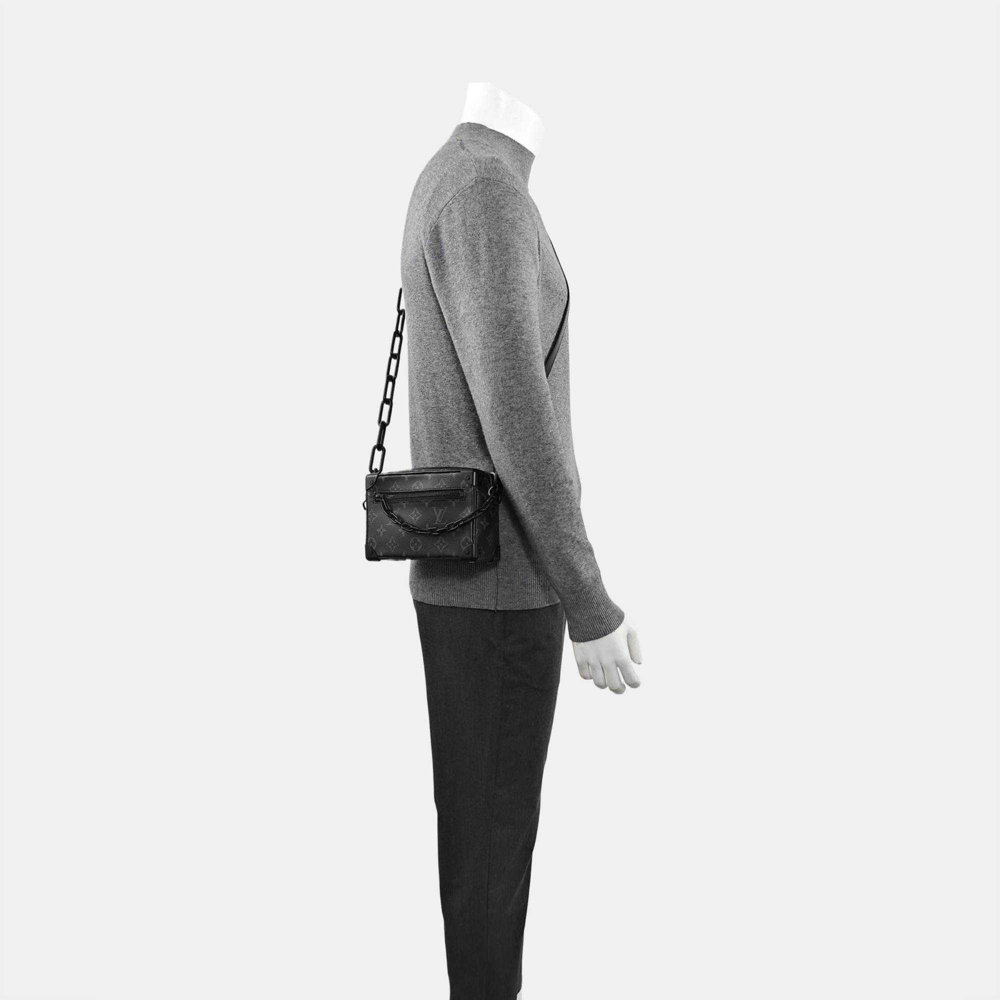 SOFT TRUNK Mini Monogram Coated Canvas Black