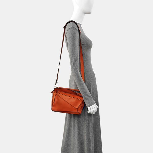 Authenticated pre-owned  Puzzle Calfskin Orange - Shoulder Bag at Looply