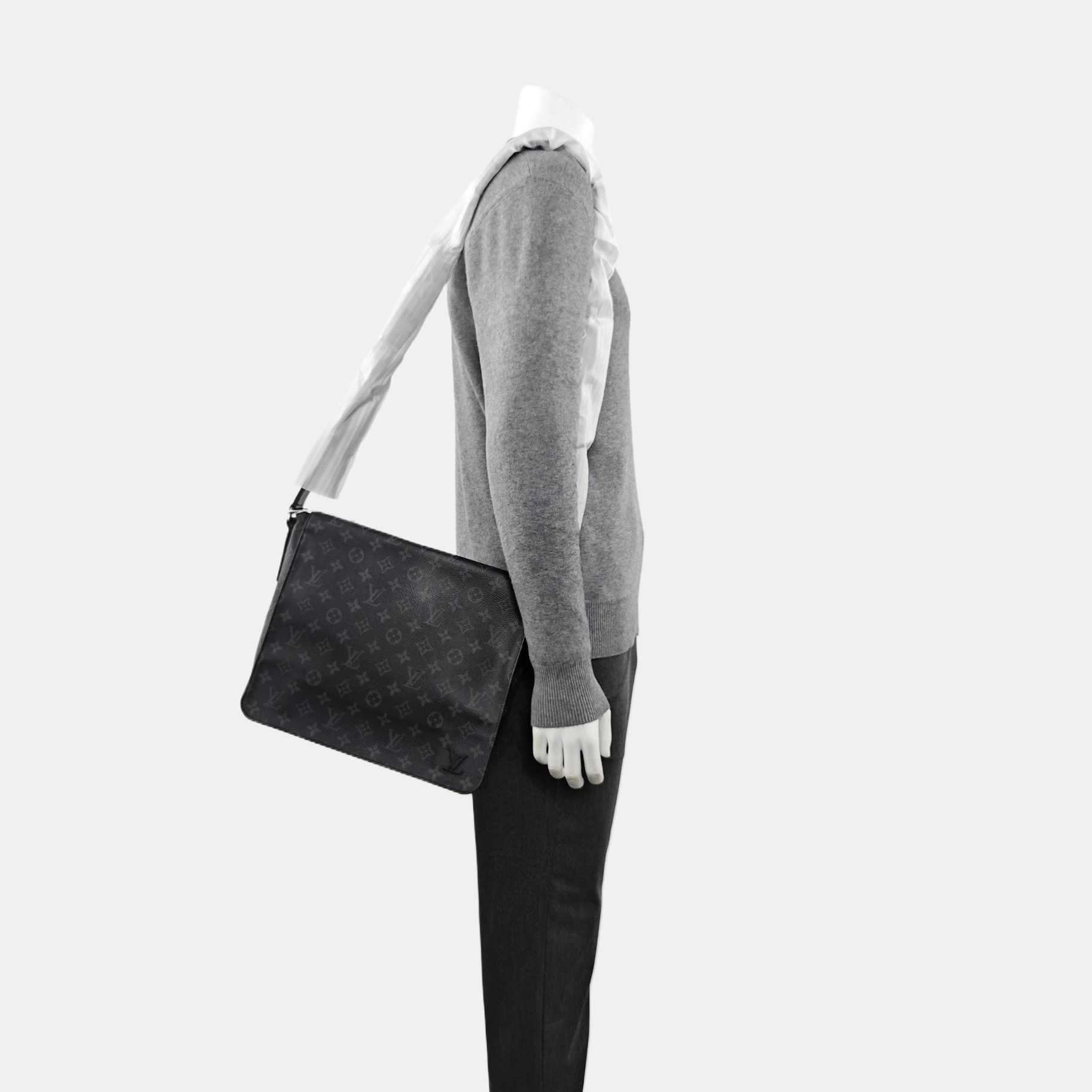 DISTRICT MM Monogram Coated Canvas Black