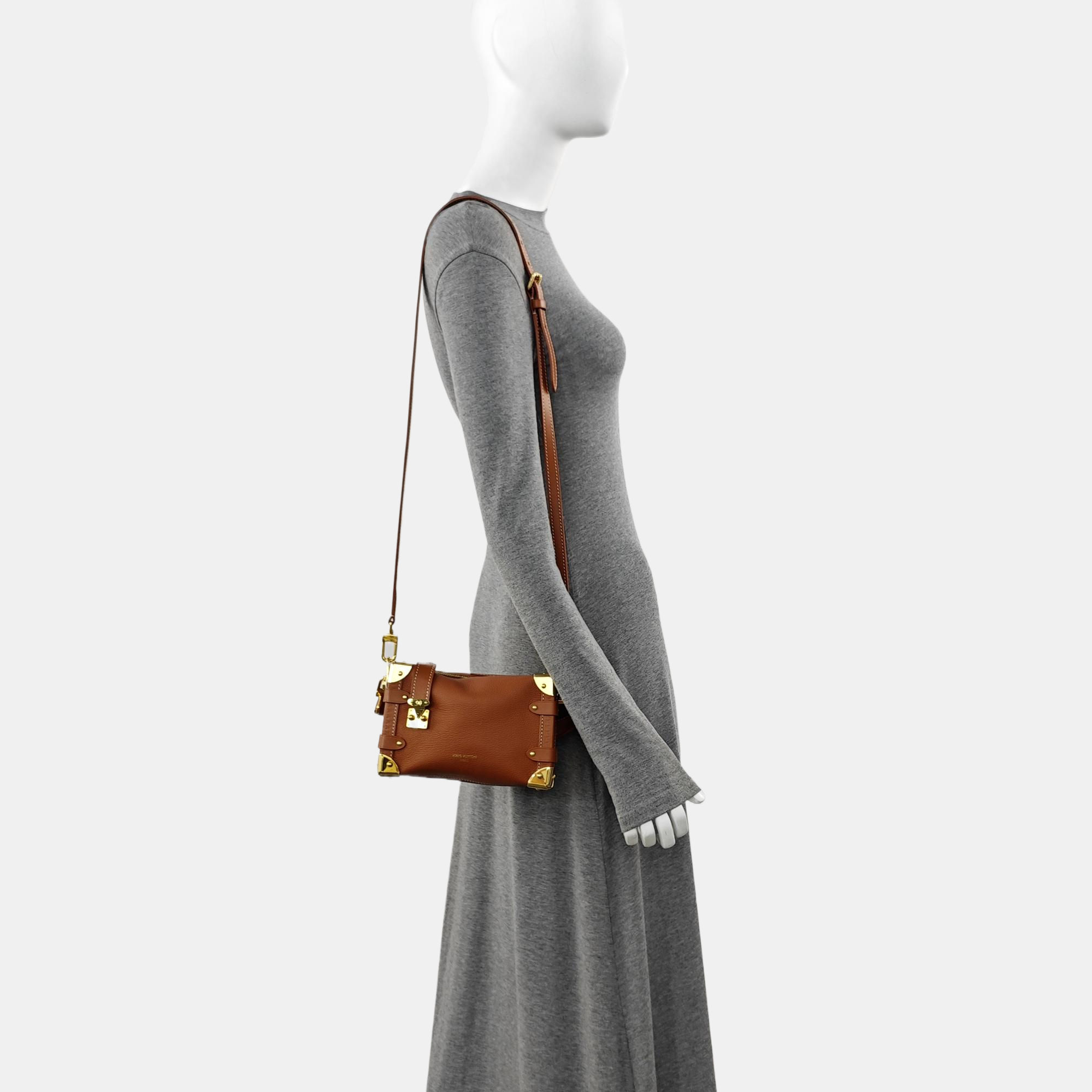 SIDE TRUNK PM Calfskin Brown