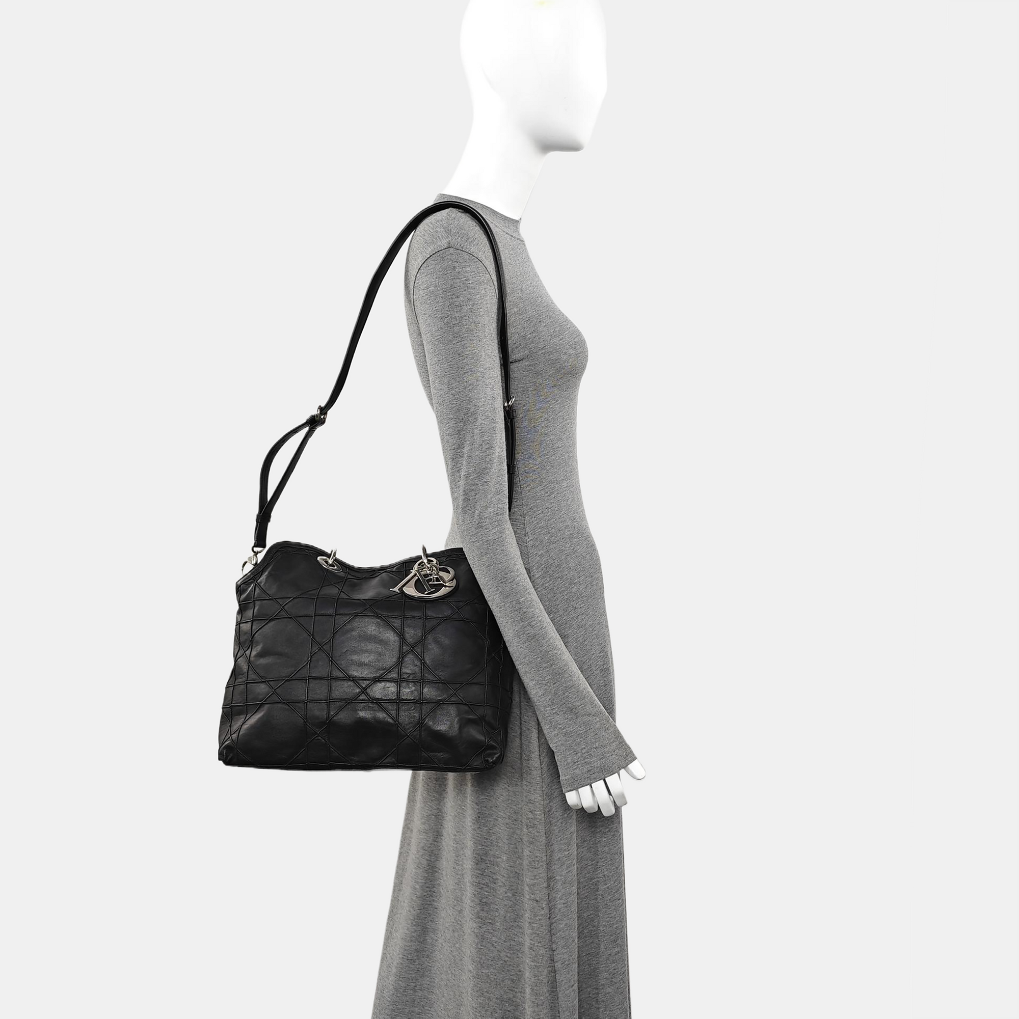 Granville Quilted Lambskin Black