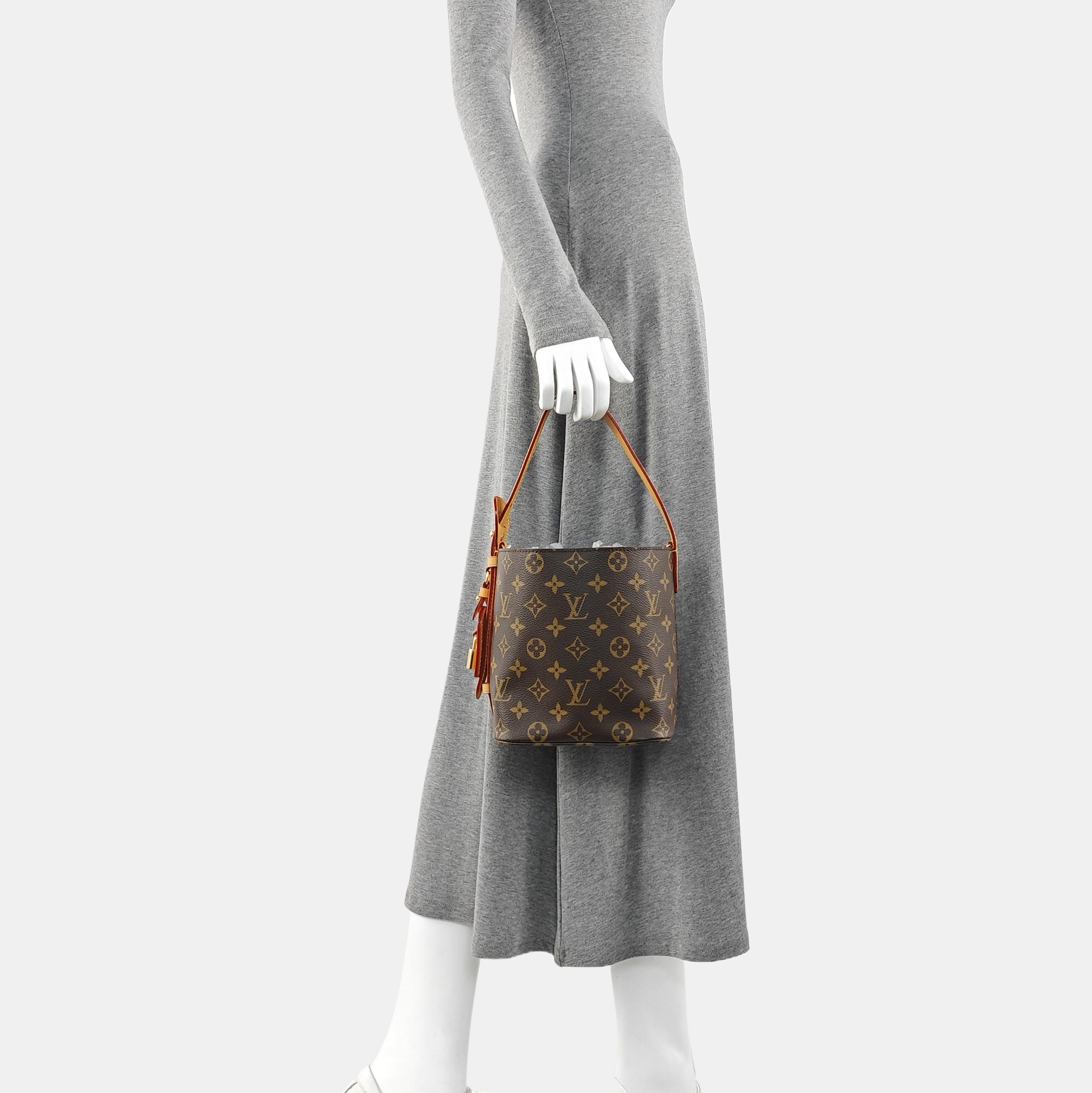 ALL IN BB Monogram Coated Canvas Brown