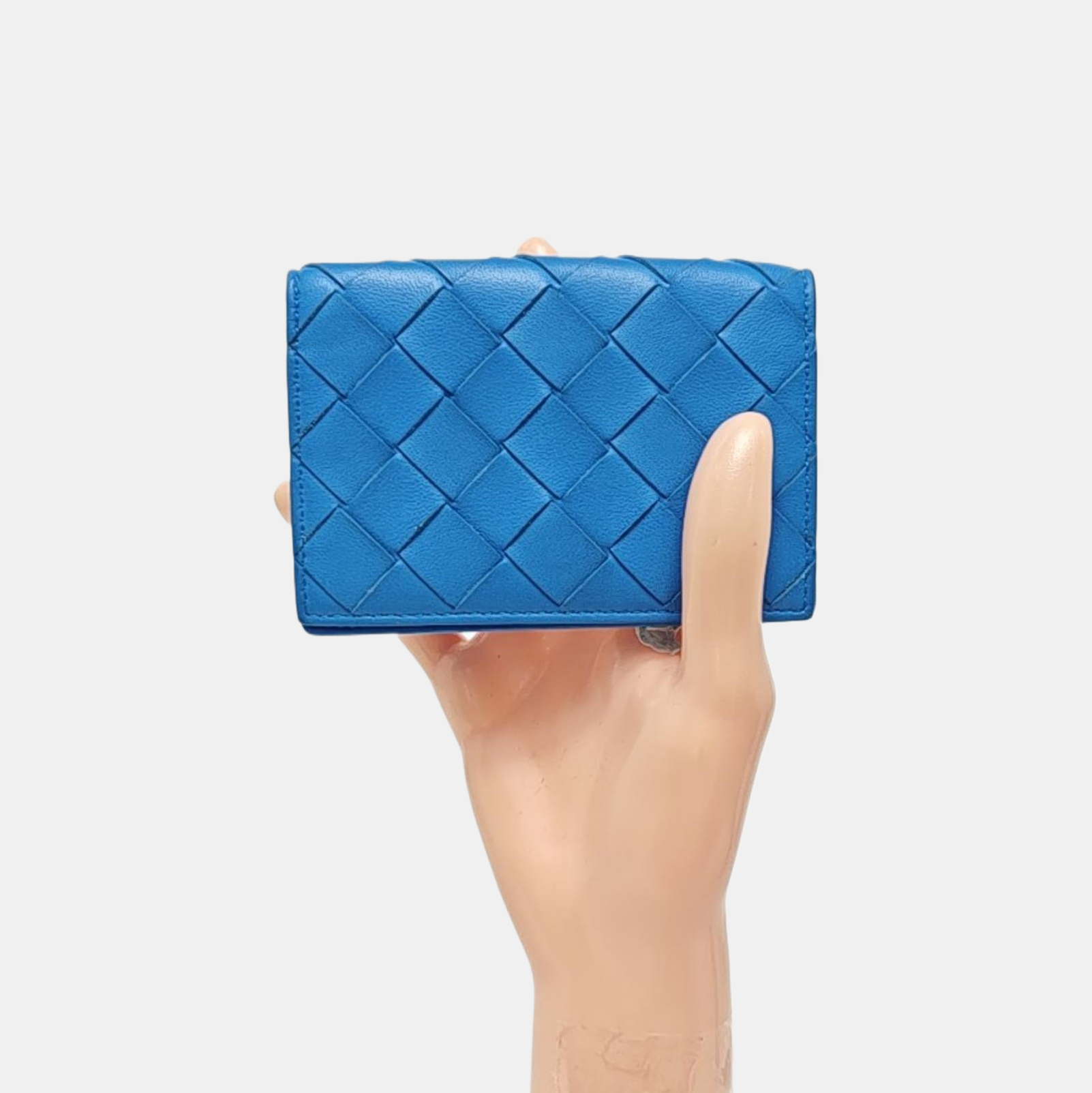 Calfskin Card Holder Blue
