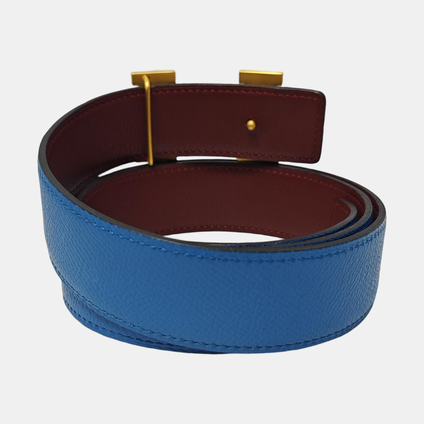 Leather Belt Blue