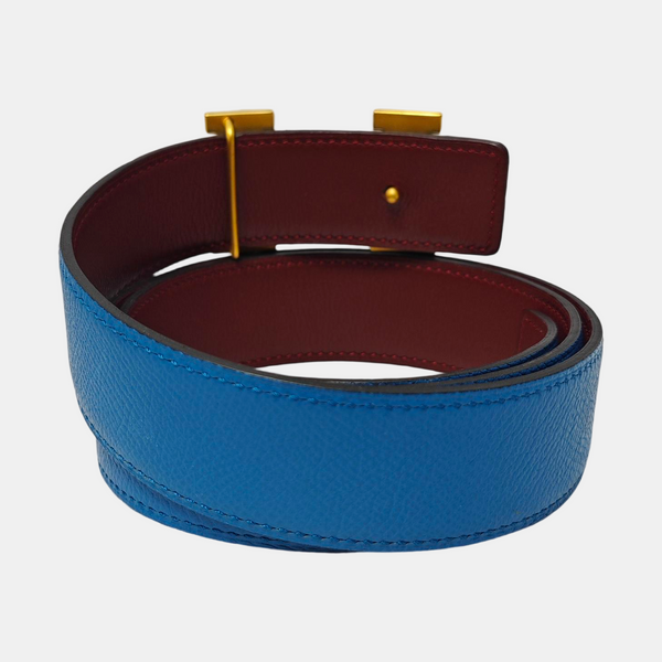 Leather Belt Blue
