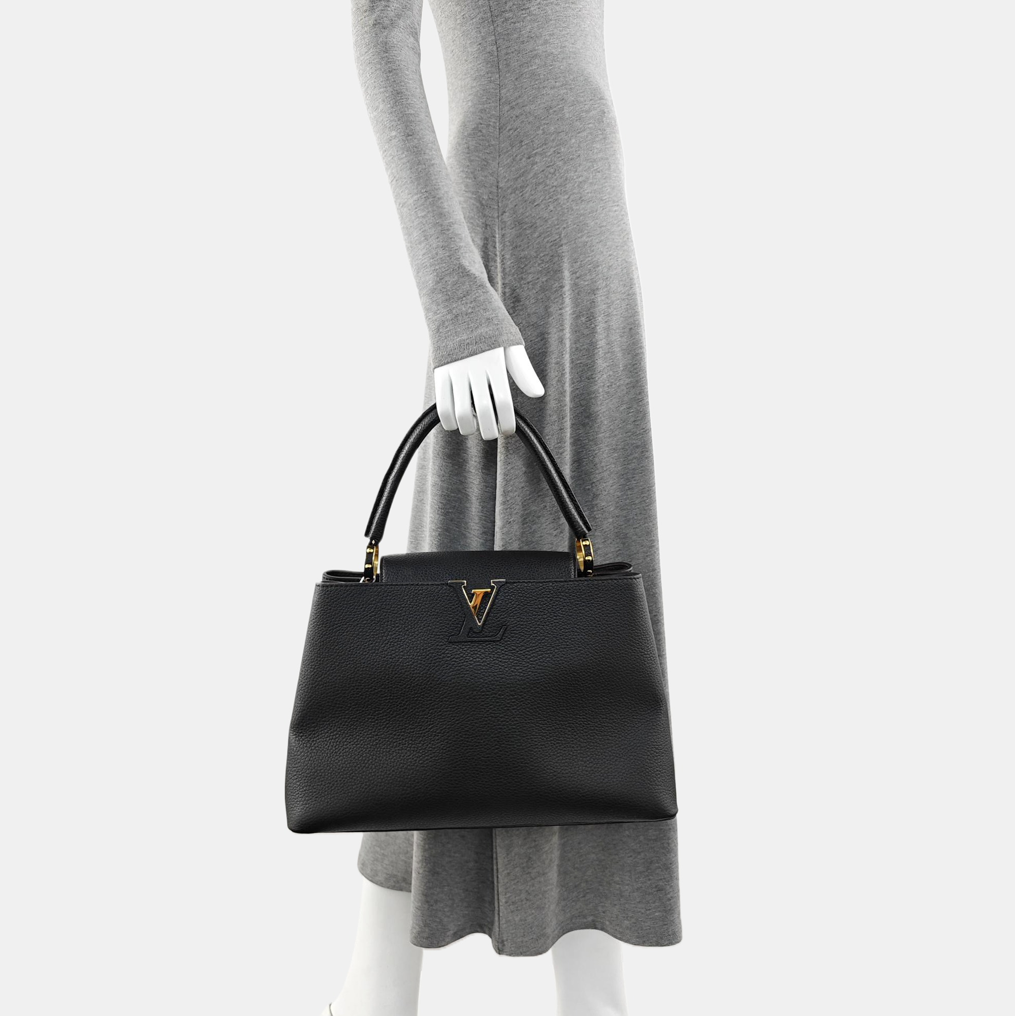 CAPUCINES GM Calfskin Black