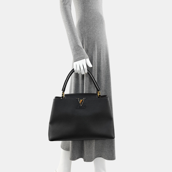 CAPUCINES GM Calfskin Black