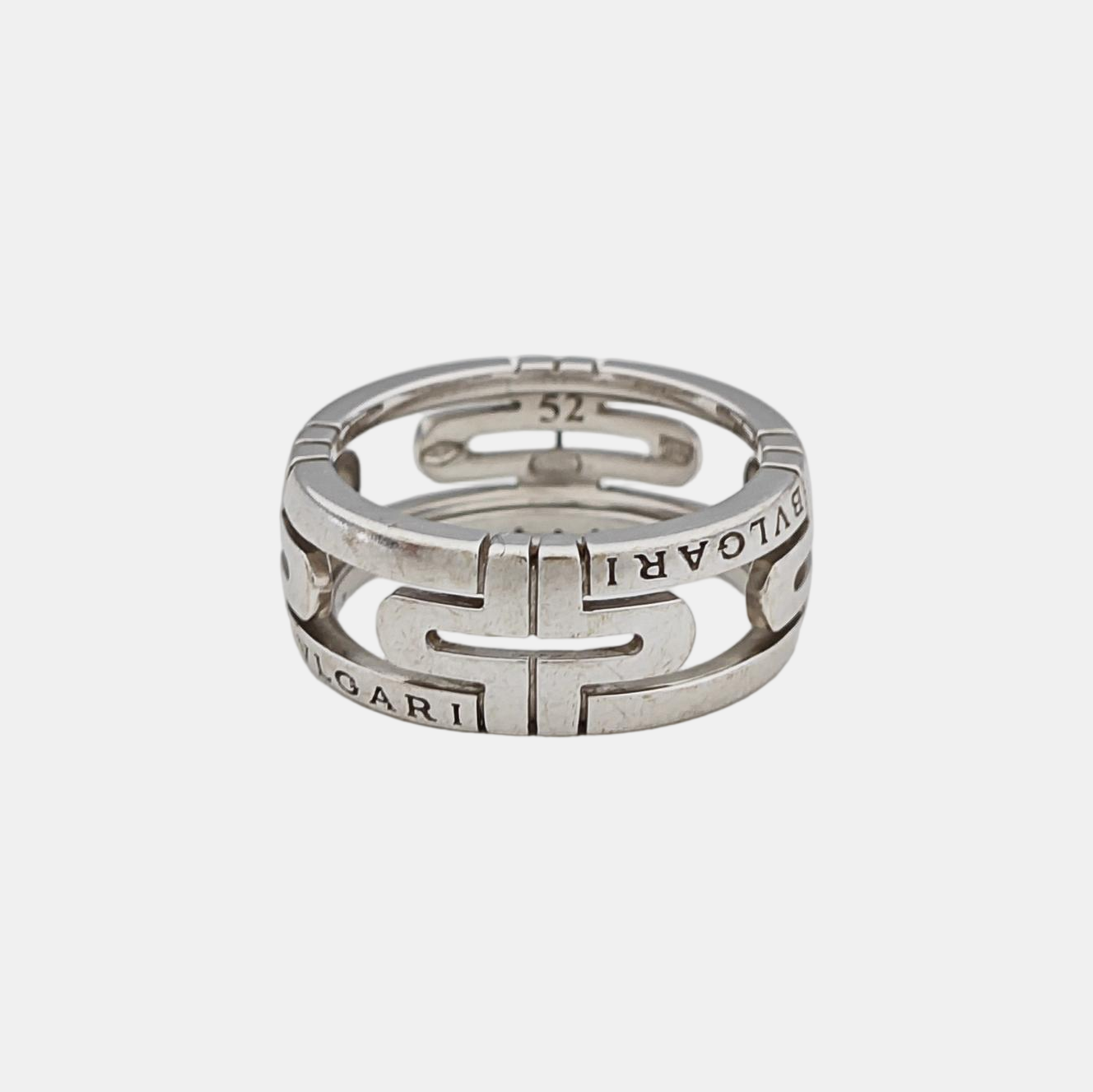 B.ZERO1 Platinum 950 Silver Ring EU 52