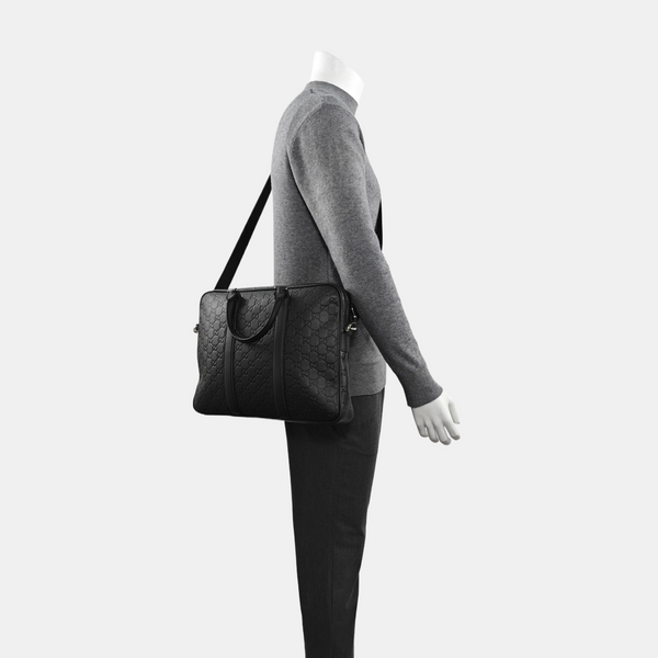 Signature Monogram Calfskin Black