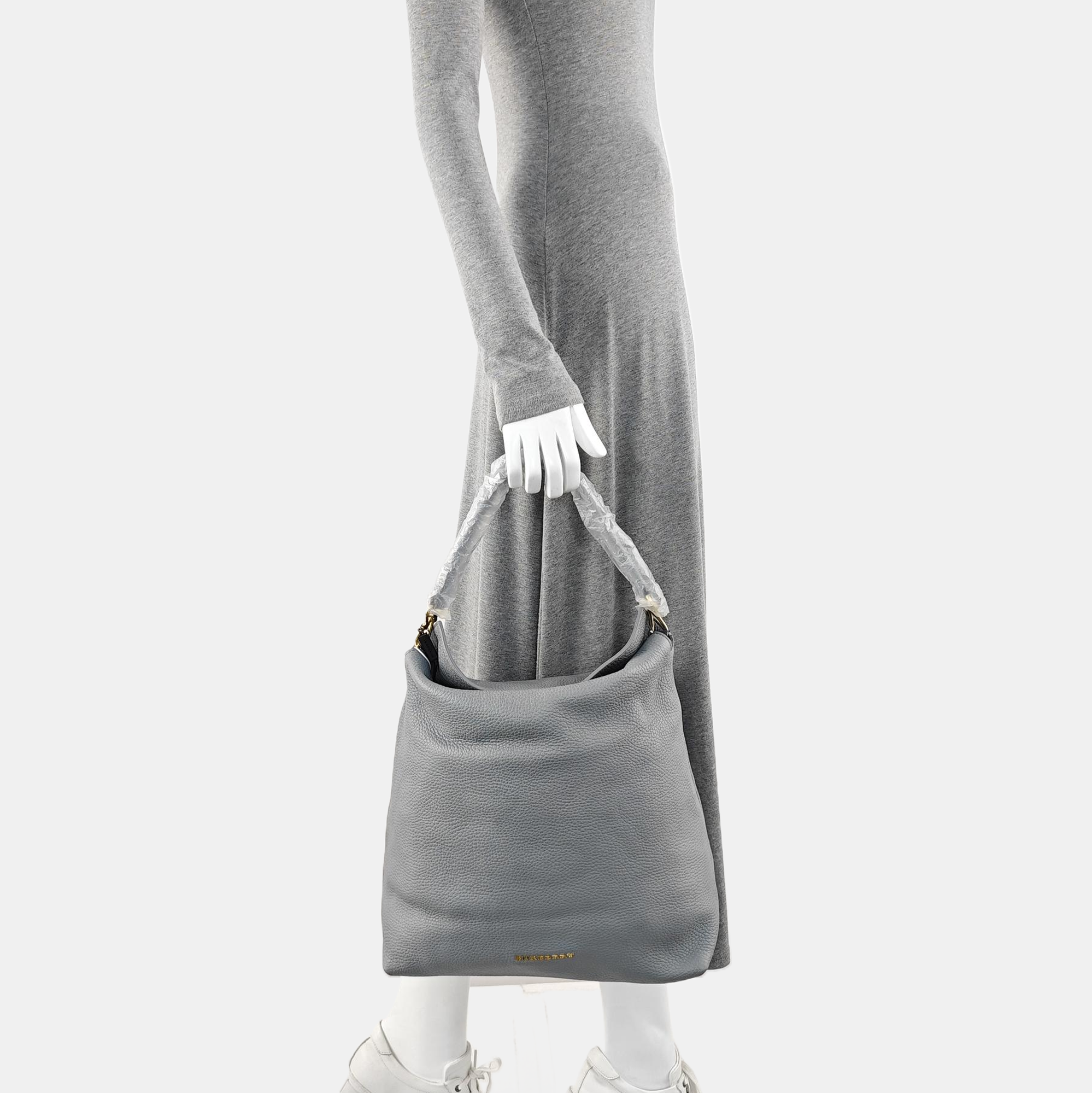 Calfskin Top Handle Bag Blue