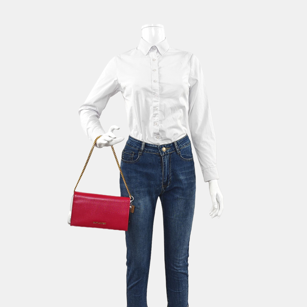 Calfskin Shoulder Bag Red