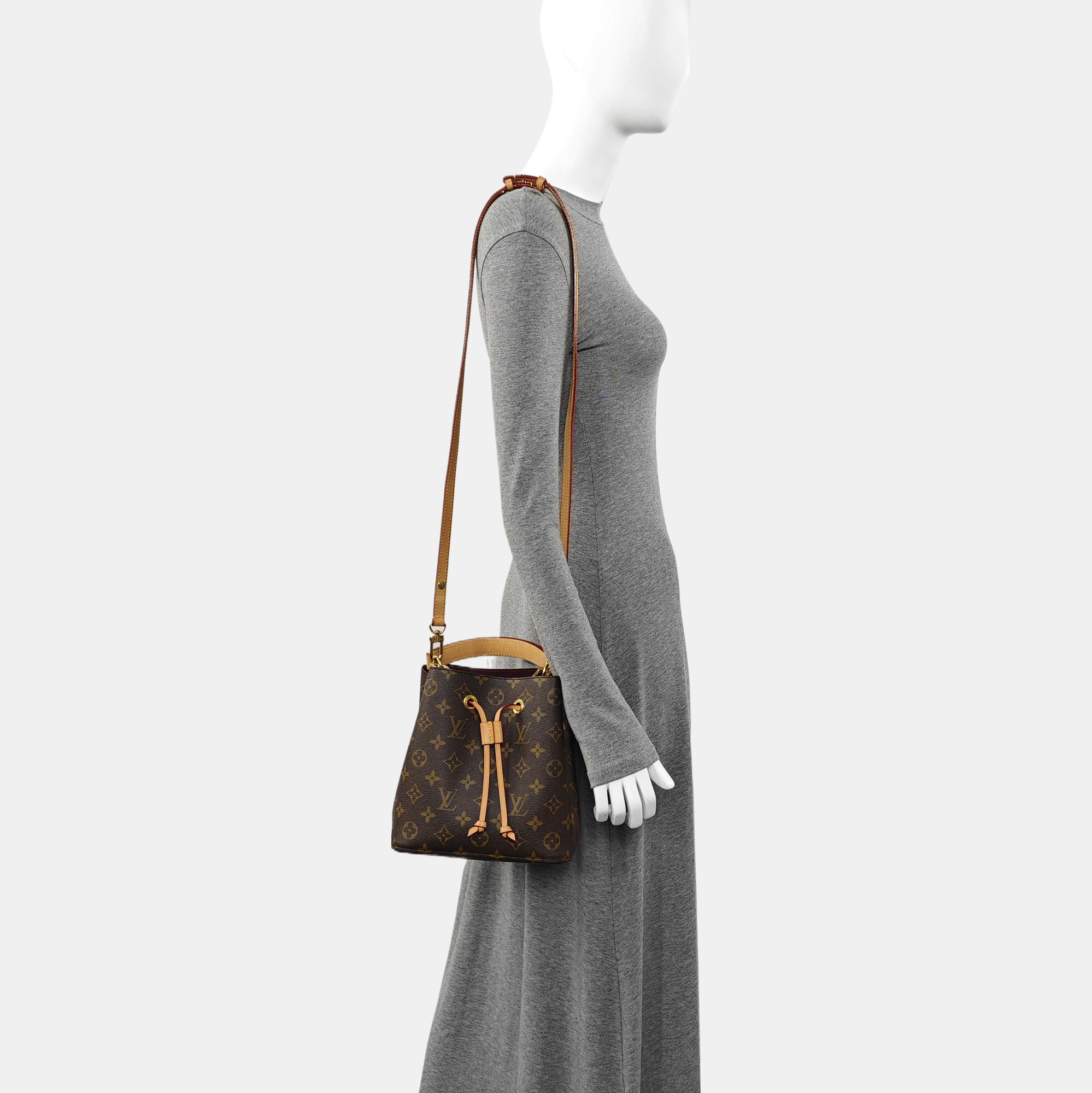 NÉONOÉ BB Monogram Coated Canvas Brown
