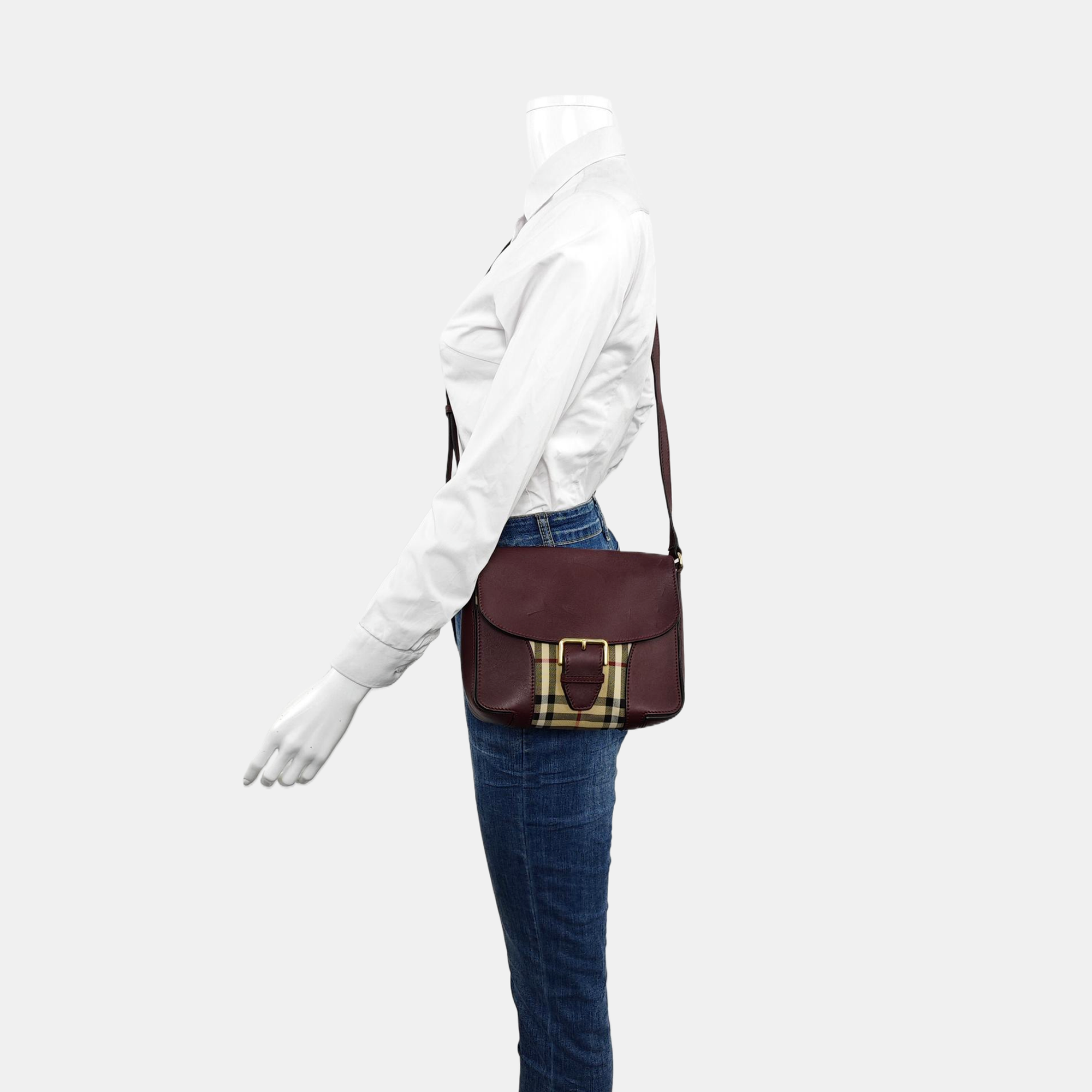 Calfskin Crossbody Bag Red