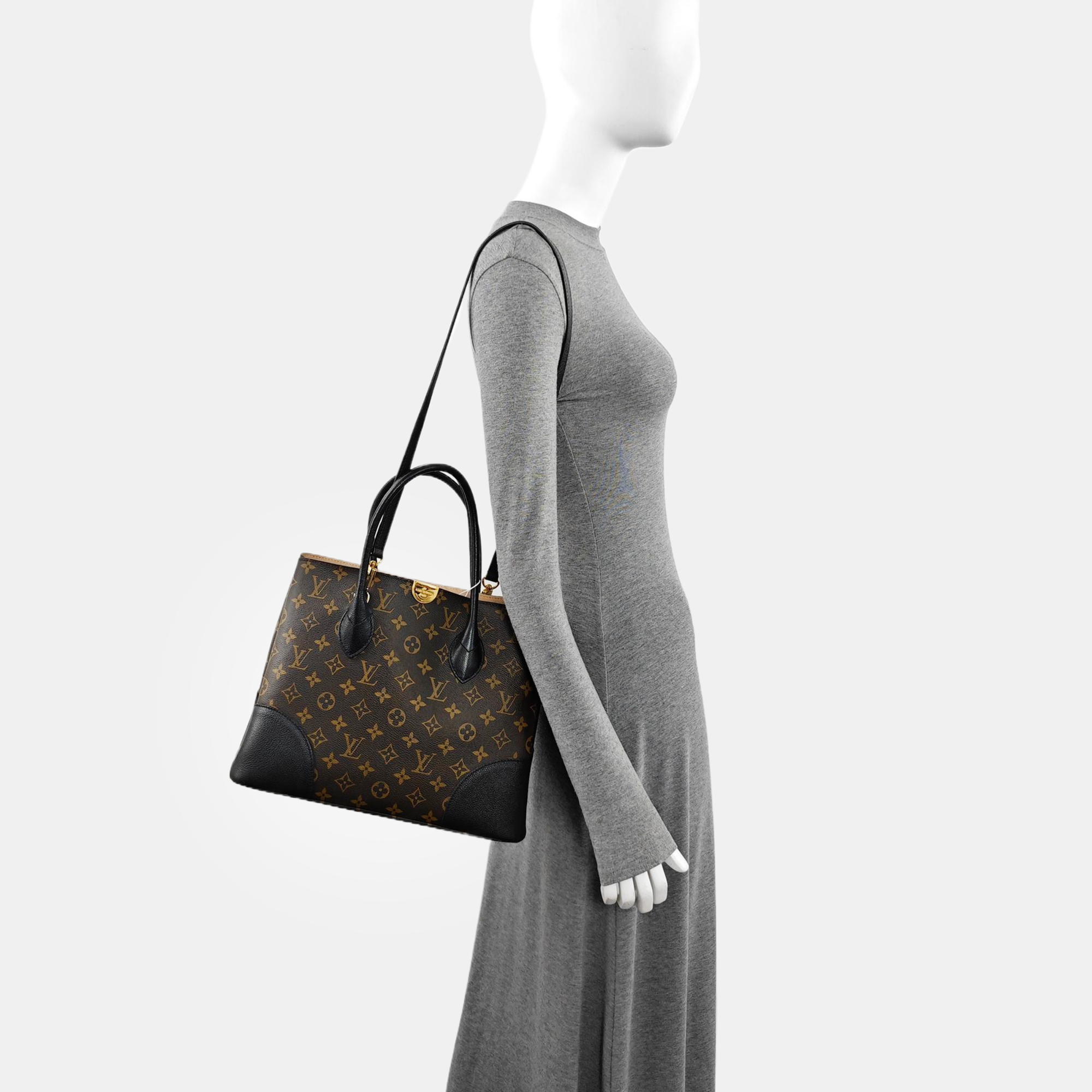 FLANDRIN Monogram Coated Canvas Brown