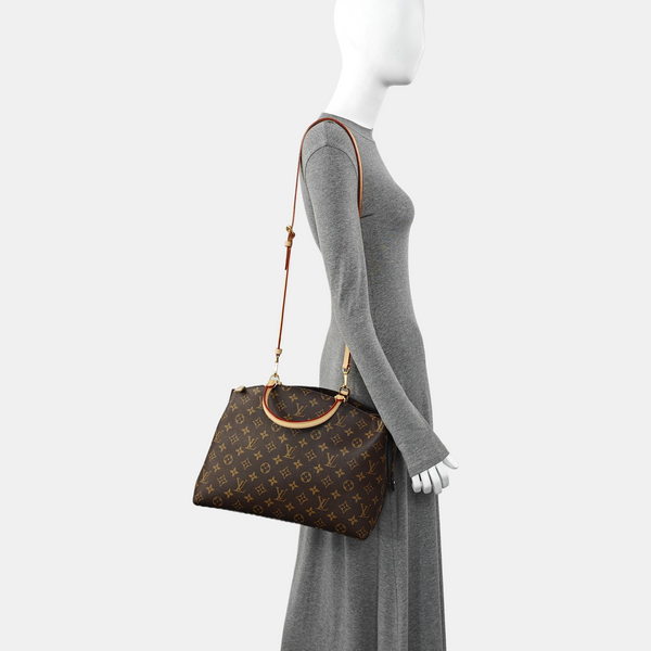 GRAND SAC Monogram Coated Canvas Brown