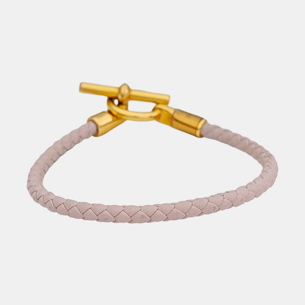 Leather Pink Bangle