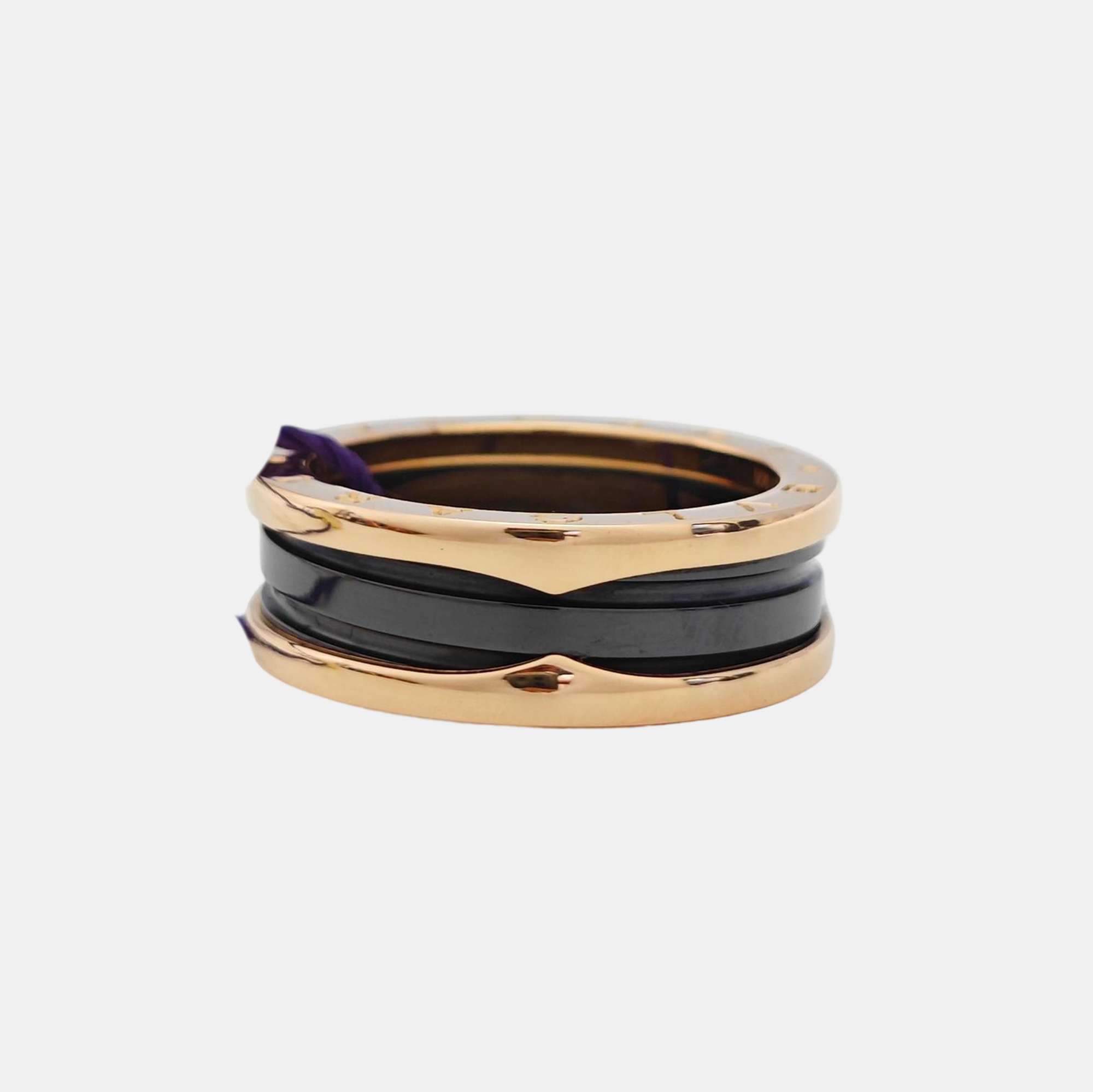 B.ZERO1 18k Rose Gold Ring EU 63