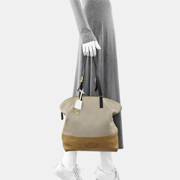 Calfskin Top Handle Bag Multicolor