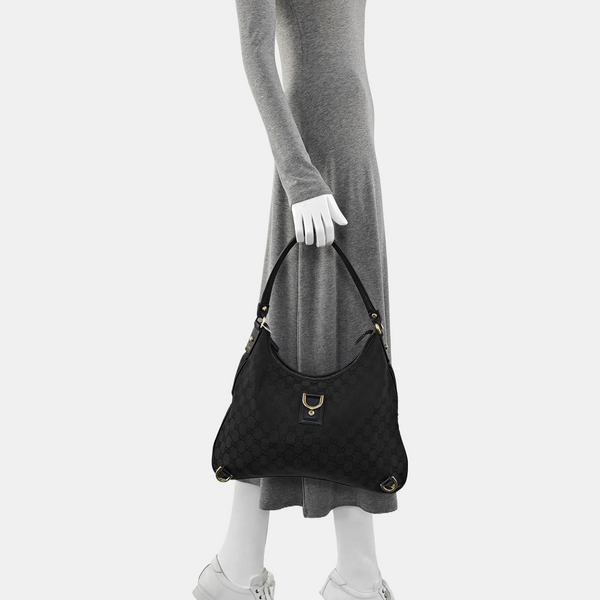 Abbey Monogram Canvas Black