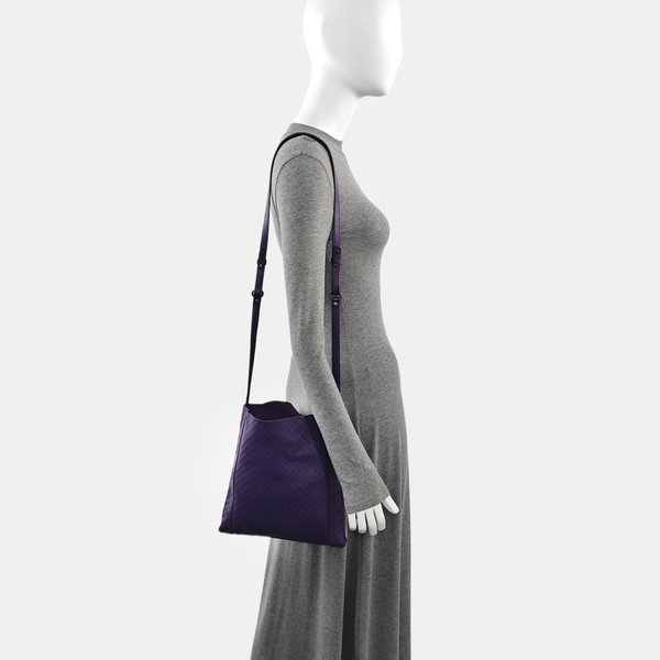 Calfskin Tote Bag Purple