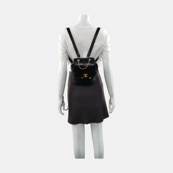 Quilted Lambskin Black