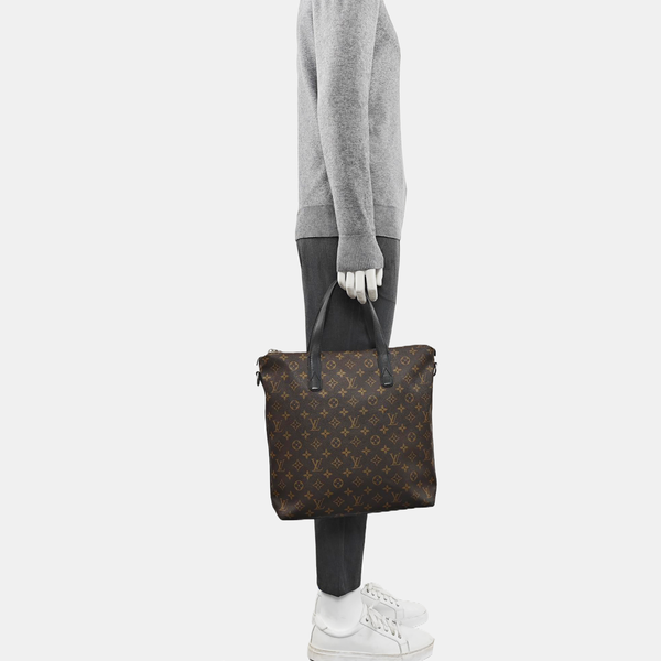 KITAN Monogram Coated Canvas Brown