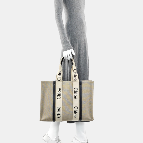 Woody Large Canvas White