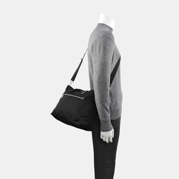 Nylon Shoulder Bag Black