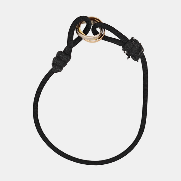 TRINITY Fabric Black Bracelet