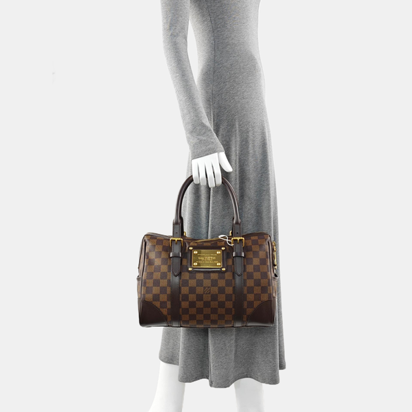 BERKELEY Damier Ebene Coated Canvas Brown