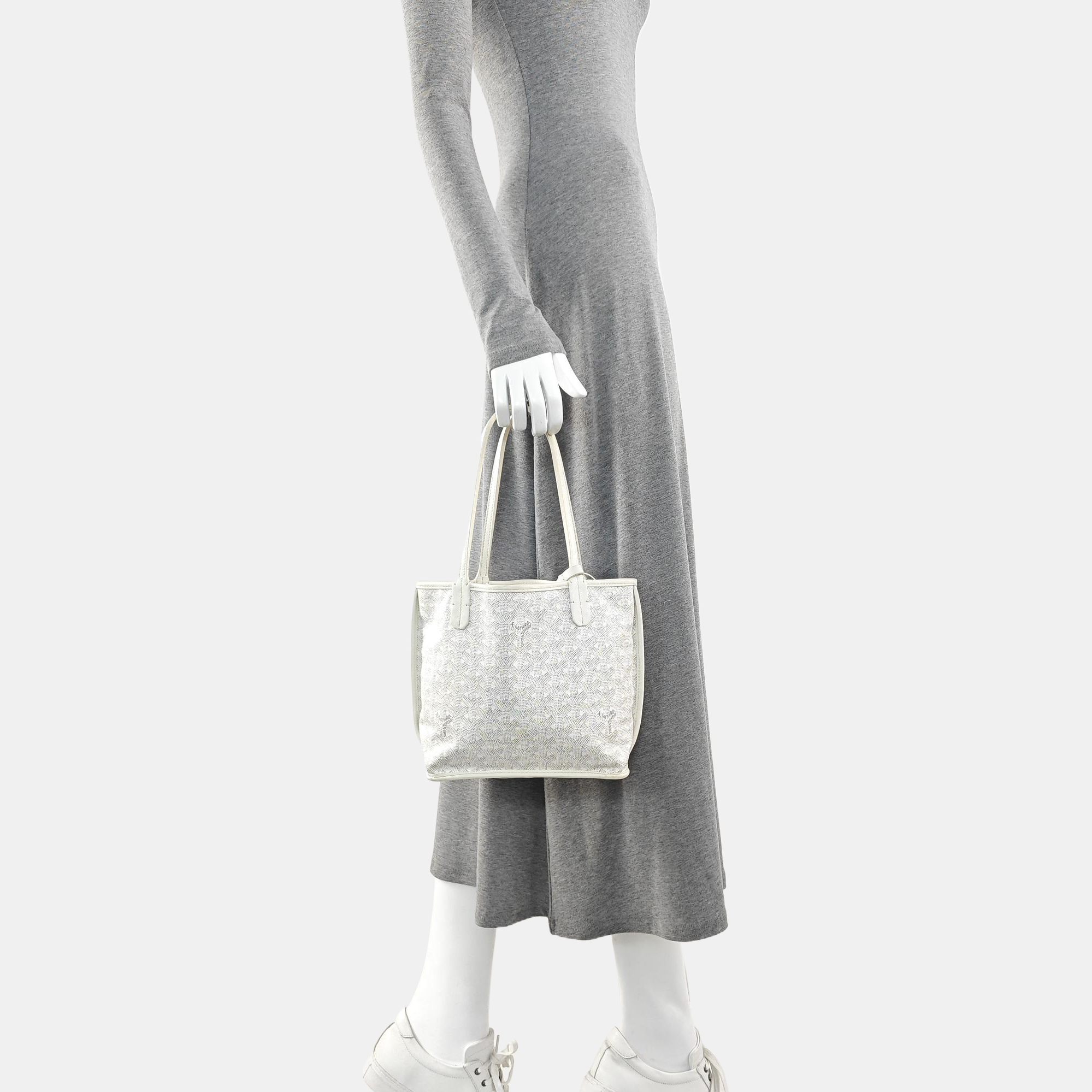 Anjou Mini Coated Canvas White