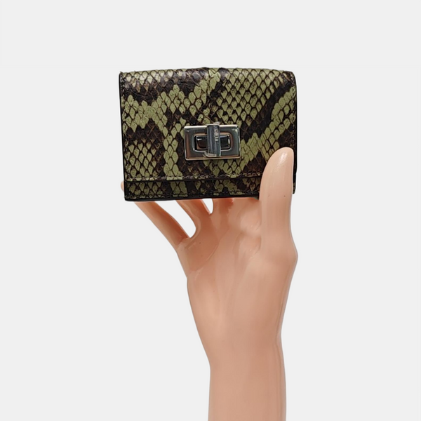 Python Wallet Green