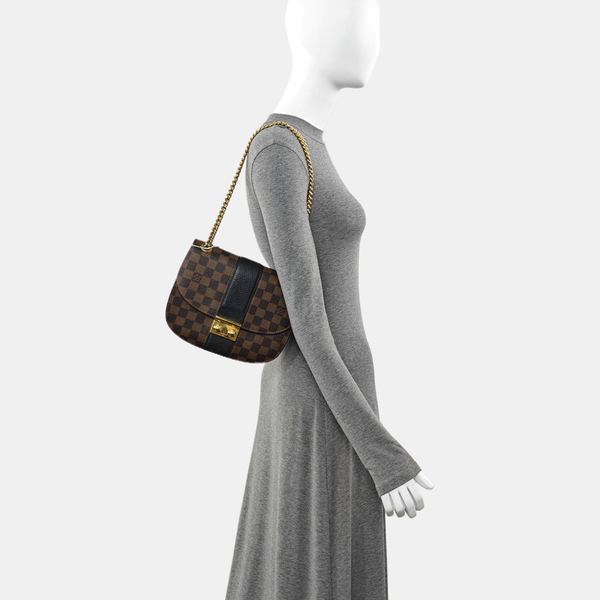 WIGHT Damier Ebene Coated Canvas Brown
