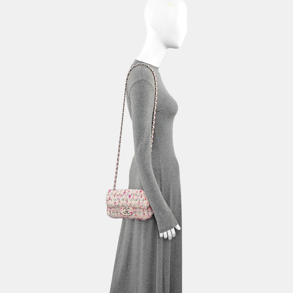 CLASSIC FLAP Mini Wool Pink